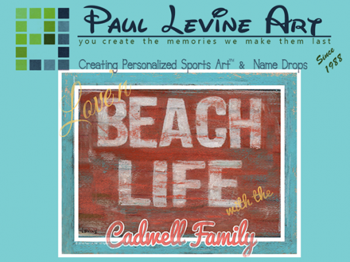 Paul Levine Personalized Sports Art