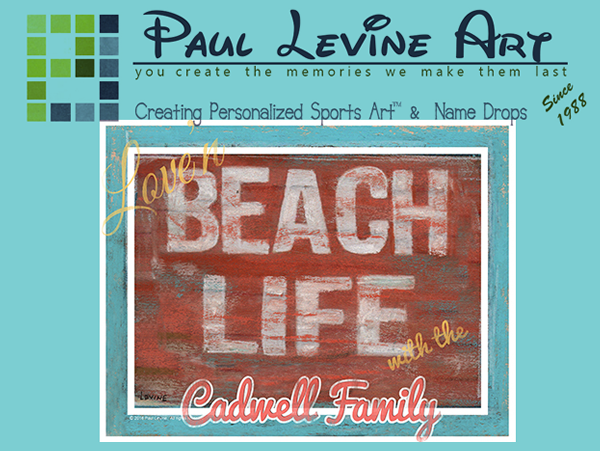 Paul Levine Personalized Sports Art